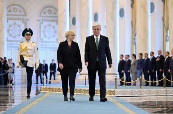 Тоқаев Ақордада Словения президентін қарсы алды