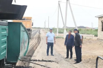 Аудан әкімі айналма жол құрылысының сапасын бақылады