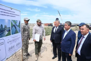 «Аудан әкімі Қожабақы ауылындағы құрылыс жұмыстарының сапасын қадағалады».